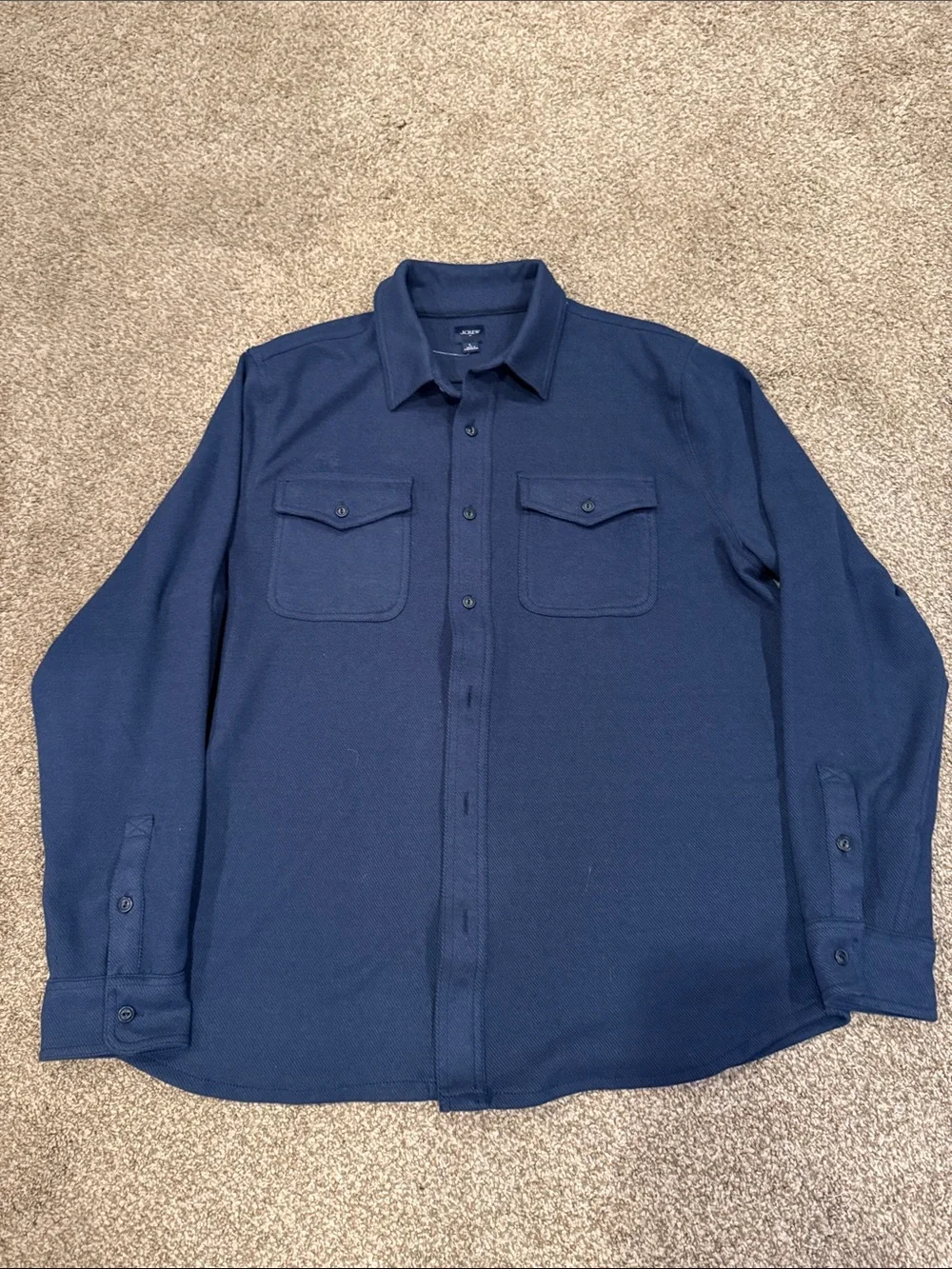 Men's Navy Button-Up Workshirt
